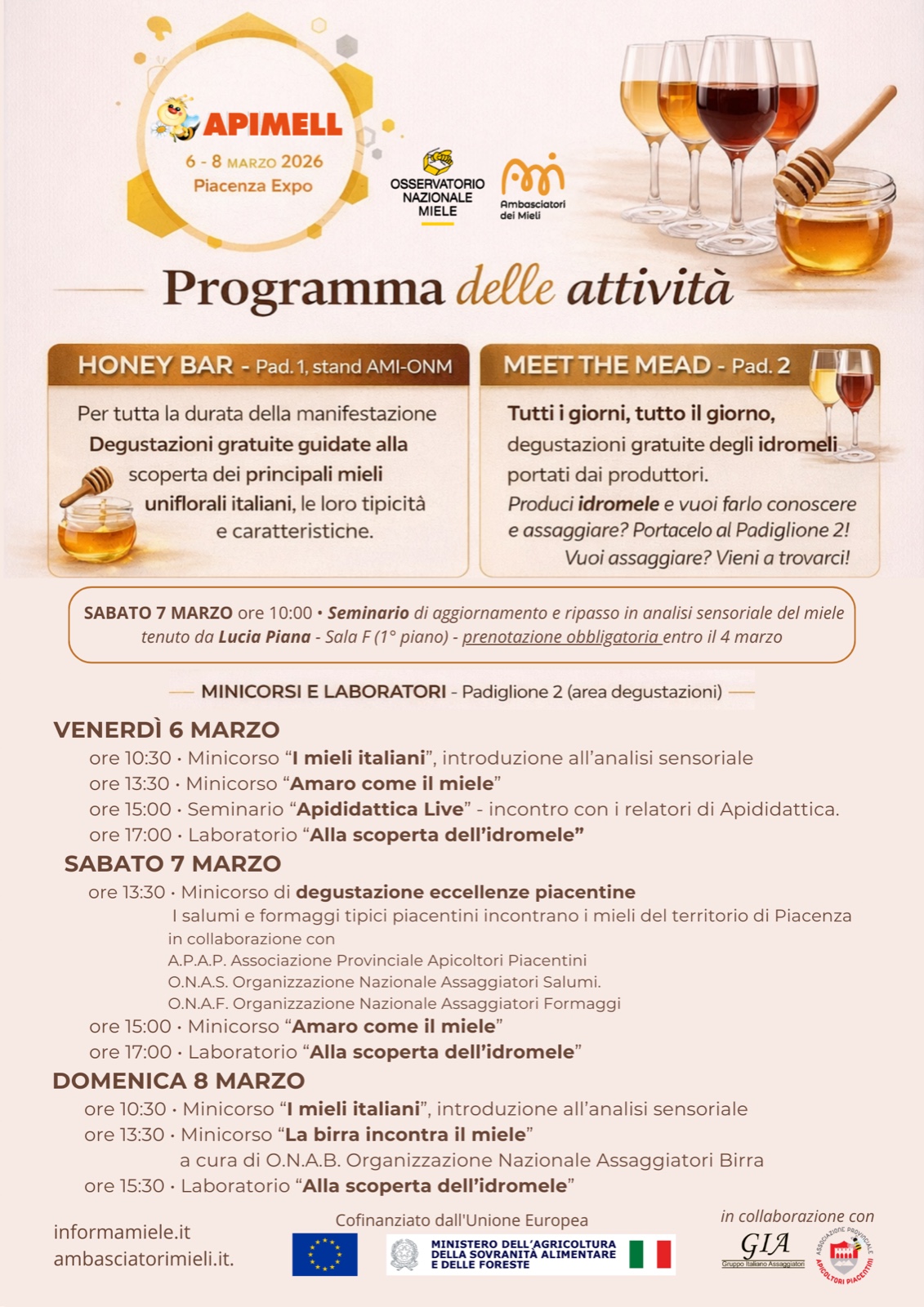 Programma attività ONM-AMI - Apimell Marzo 2026